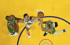 Curry stars as Warriors down Celtics to level NBA Finals series