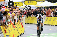 Lampaert wins Tour de France opener in Copenhagen rain
