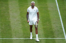 Incredible scenes as Kyrgios wins bad-tempered Wimbledon clash with Tsitsipas