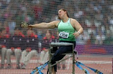 Medal number ten: Orla Barry takes bronze in the discus