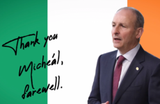 Micheál Martin gets a goodbye video from the European Council on his final meeting as Taoiseach
