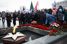 Mourners gather for rare public commemoration in Russia for soldiers killed by Ukraine strike