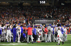 NFL's Hamlin remains critical, game won't be finished this week