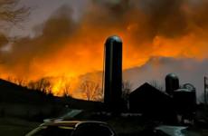 Derailed cargo train in US leaking hazardous gas