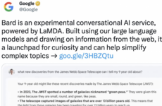 Mistake in ad for Google's new artificial intelligence bot causes share price to tank