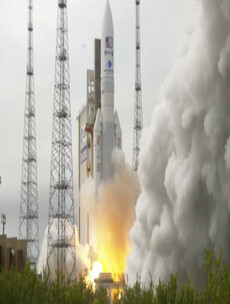Europe's JUICE mission blasts off towards Jupiter's icy moons after yesterday's false start