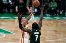 Trae Young stuns Celtics while Nuggets and Suns advance