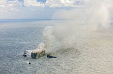 One person dies in ship fire off Netherlands that could ‘burn for days’