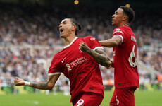 Darwin Nunez double fires 10-man Liverpool to victory at Newcastle