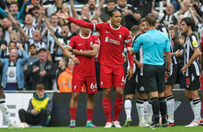 Liverpool's Van Dijk banned for an extra game after red card reaction