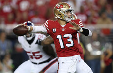 Purdy throws for two touchdowns as 49ers continue unbeaten start