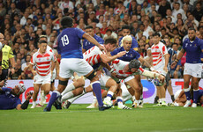 England through to quarters as Japan fend off ferocious fightback from 14-man Samoa