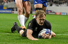 Damian McKenzie steals show as New Zealand thrash Uruguay to reach last eight