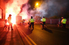 Police injured after clashes with Legia fans at Aston Villa