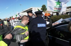 Shatter condemns 'thuggery' during Gilmore car protest