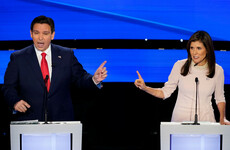 Republican rivals hit out at each other as Donald Trump skips presidential debate in Iowa