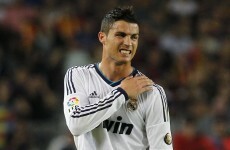 Ronaldo sprains shoulder, in doubt for Portugal's clash with Northern Ireland