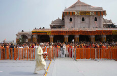 Indian PM opens contentious new Hindu temple on the site of demolished mosque