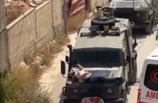Israeli forces tied wounded Palestinian man to front of jeep in West Bank raid