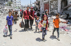 Palestinians flee northern Gaza amid heavy Israeli bombardment
