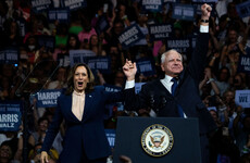 Kamala Harris and Tim Walz take aim at Trump in first rally as Democratic ticket