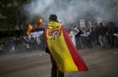 Spanish police protest cuts in Madrid