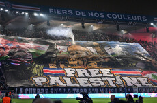 PSG suffer late blow as fans show solidarity with Palestine