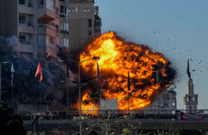 Building collapses in south Beirut after heavy Israeli strikes