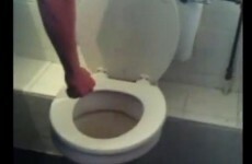 Unblocking a toilet… Irish style (VIDEO)