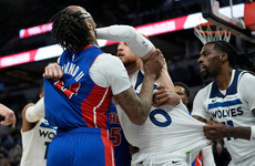 'Basketbrawl' as seven ejected in Pistons-Wolves clash