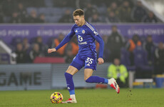 Irish international makes first Premier League start since December as Leicester draw