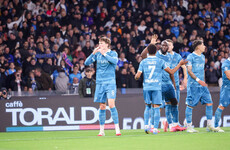 Former Man United midfielder grabs brace as Napoli stay in title hunt