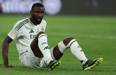 Real Madrid's Rudiger banned for six matches after Copa final red