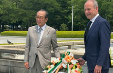 Taoiseach lays wreath at Hiroshima memorial, says the world is more dangerous now than in 1945