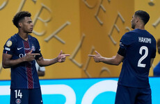Doue helps deliver drama as nine-man PSG beat Bayern to reach semi-final