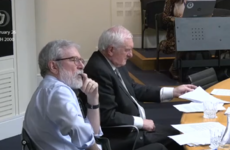 Gerry Adams and Bertie Ahern were back in a room together talking peace today