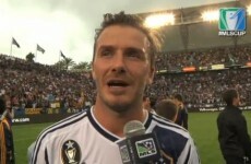 VIDEO: David Beckham basks in glory of another title