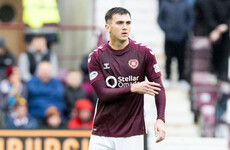 Irish defender Oisin McEntee to miss Hearts' title run-in