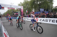 France's Paul Magnier sprints to victory in crash-hit Giro opener