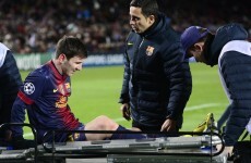 2012 can't end like this: Messi departs injured