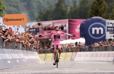 Vingegaard on verge of Giro glory after penultimate stage victory