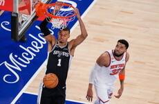 Wembanyama sparks Spurs past Knicks in NBA Finals as Trump booed