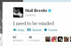 Tweet Sweeper: Bressie ate too much and needs a hand
