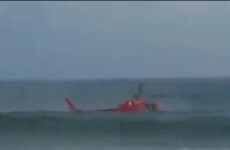 VIDEO: Rescue helicopter crashes into sea at Copacabana beach
