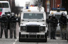 Water cannon deployed at Belfast flag protest