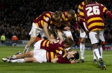 Carl McHugh puts one past fellow Donegal man Shay Given on another bad night for Villa