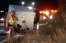 Eight killed in California tour bus crash
