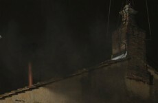 Black smoke from chapel chimney means there's no pope yet
