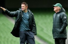 Caption time: what are Robbie Keane and Trap saying at the Aviva Stadium this afternoon