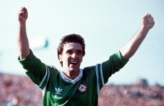 VIDEO: Bernie Slaven blasted in this debut goal for Ireland 23 years ago today